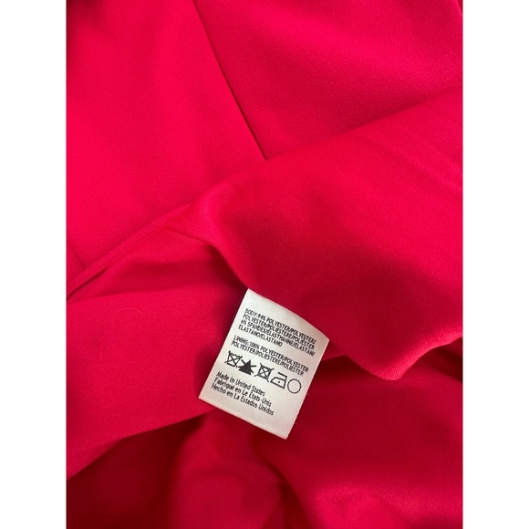 XSCAPE Size 4 Fuchsia Off Shoulder Foldover Neckline Gown NWT - Picture 9 of 9